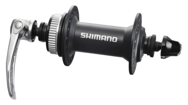 GLAVČINA PREDNJA SHIMANO ALIVIO HB-M435-L, 36R CRNA OLD:100MM OS:108MM QR(SREBRNA):133MM ZA NORMAL CENTER LOCK DISC BRAKE, SA ROTOR MOUNT NAVLAKOM, IND. PACK
