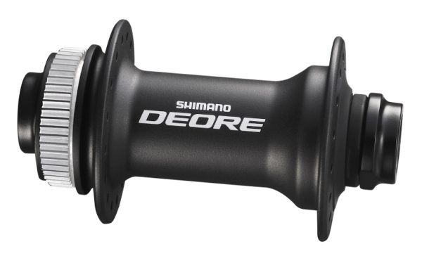 GLAVČINA PREDNJA SHIMANO DEORE HB-M618-B, 32R, OLD 110MM, OSOVINA E-THRU 15MM (BEZ OSOVINE), ZA ROTOR CENTER LOCK, SA ZAKLJUČNIM PRSTENOM, CRNA, IND.PACK