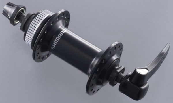 GLAVČINA PREDNJA SHIMANO DEORE HB-M629, 32R, OLD 100MM, AXLE 108MM, ZA ROTOR CENTER LOCK, QR 133MM, BEZ ROTOR MOUNT NAVLAKE, CRNA, IND.PACK