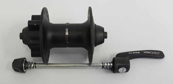 GLAVČINA PREDNJA SHIMANO DEORE XT HB-M755, 36R, OLD 100MM, AXLE 108MM, QR 133MM, ZA ROTOR NA 6 VIJAKA, CRNA, BULK