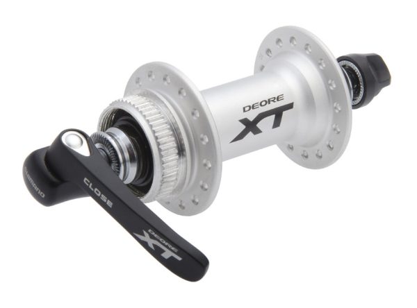 GLAVČINA PREDNJA SHIMANO DEORE XT HB-M785, 32R, OLD 100MM, OS 108MM, QR 133MM, ZA CENTER LOCK DISC ROTOR, SA ROTOR MOUNT NAVLAKOM, SREBRNA, IND.PACK