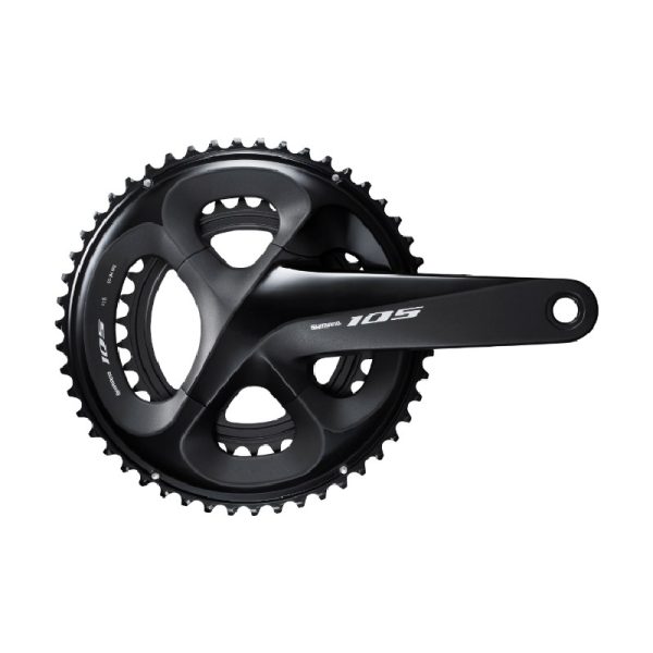 POGON SHIMANO FC-R7000, 105, ZA STRAŽNJI 11 BRZINA, HOLLOWTECH 2, 165MM, 50-34Z BEZ ŠTITNIKA, BEZ DIJELOVA OSOVINE POGONA, CRN, IND.PACK