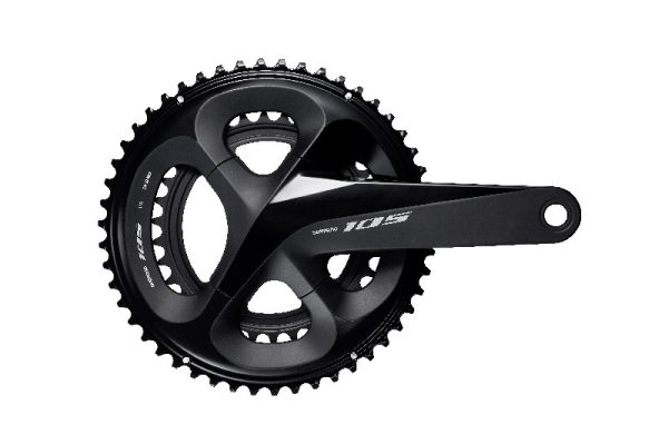 POGON SHIMANO FC-R7000, 105, ZA STRAŽNJI 11 BRZINA, HOLLOWTECH 2, 170MM, 50-34Z BEZ ŠTITNIKA, BEZ DIJELOVA OSOVINE POGONA, CRN, IND.PACK