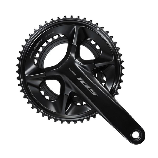 POGON SHIMANO, FC-R7100, 105, FOR REAR 12-SPEED, HOLLOWTECH 2, 175MM, 50-34T W/O CG, W/O BB PARTS, BLACK, IND.PACK