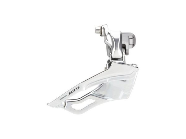 MJENJAČ PREDNJI SHIMANO 105 FD-5703-S, ZA TRIPLE POGON, ZA 10 BRZINA, BRAZED-ON, SREBRN, IND.PACK