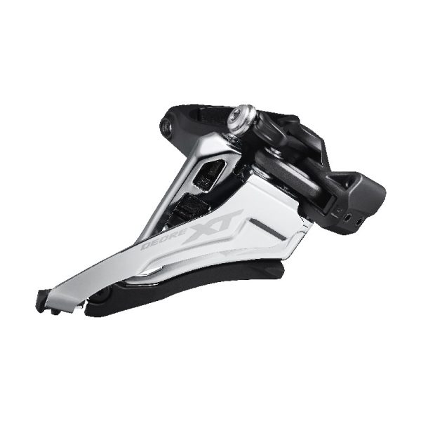 MJENJAČ PREDNJI SHIMANO DEORE XT FD-M8100-M, ZA 2X12, SIDE-SWING, FRONT-PULL, OBUJMICA 34.9MM (SA ADAPTEROM 28.6 I 31.8 MM), CS ANGLE 66-69, IND.PACK