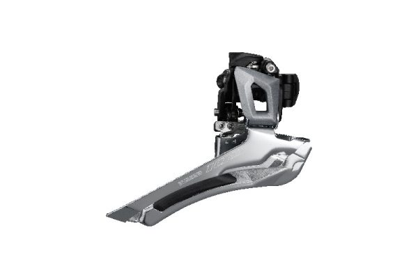 MJENJAČ PREDNJI SHIMANO FD-R7000, 105, ZA STRAŽNJI 11 BRZINA, DOWN-SWING, 31.8MM OBUJMICA(SA 28.6MM ADAPTER),CS-ANGLE:61-66, ZA TOP GEAR:46-53Z, CL:43.5MM, SREBRN, IND.PACK