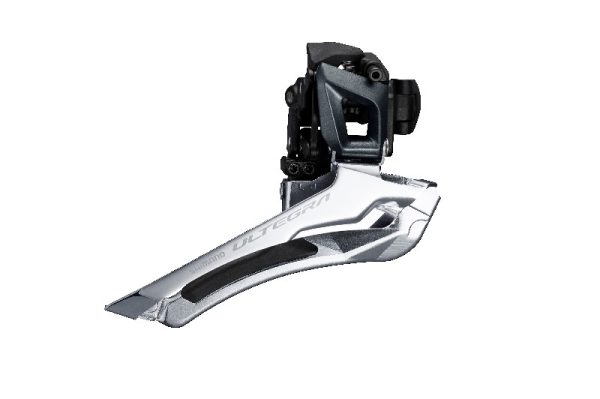 MJENJAČ PREDNJ SHIMANO ULTEGRA FD-R8000, ZA DOUBLE POGON, ZA STRAŽNJI 11 BRZINA, DOWN SWING, OBUJMICA 31.8MM (SA ADAPTEROM 28.6MM), CS ANGLE 61-66, ZA 46/53Z, CHAINLINE 43.5MM, IND.PACK