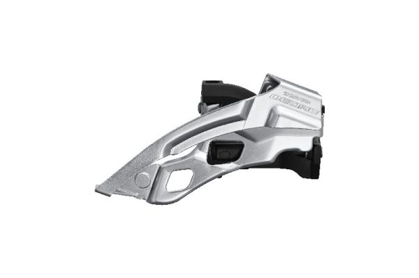 MJENJAČ PREDNJI SHIMANO DEORE FD-T6000-L-6, ZA TRIPLE POGON, ZA STRAŽNJI 10 BRZINA, LOW CLAMP, TOP SWING, DUAL PULL, OBUJMICA 34.9MM (SA ADAPTEROM 28.6MM I 31.8MM), CS ANGLE 66-69, ZA VELIKI LANČANIK LANČANIKA 44-48Z, CRN, IND.PACK