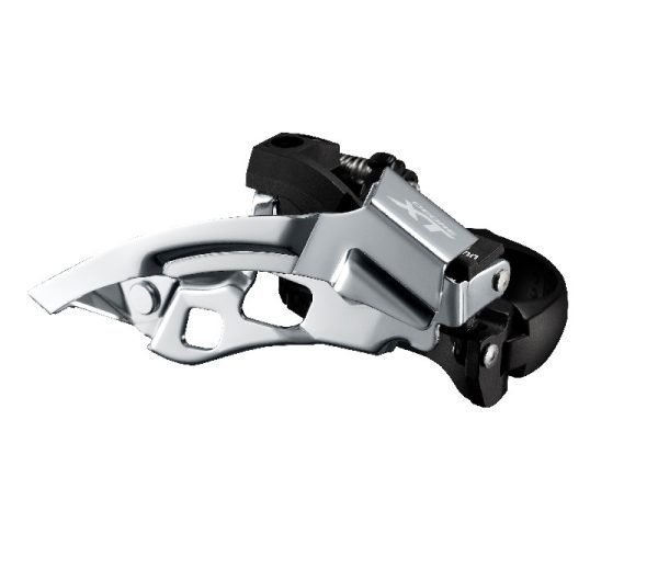 MJENJAČ PREDNJI SHIMANO DEORE XT FD-T8000-L, ZA TRIPLE POGON, ZA STRAŽNJI 10 BRZINA, LOW CLAMP, TOP SWING, DUAL PULL, OBUJMICA 34.9MM (SA ADAPTEROM 28.6MM I 31.8MM), CS ANGLE 63-66, IND.PACK