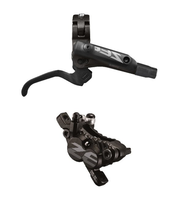 KOČNICA DISK SASTAVLJENA/J-KIT SHIMANO ZEE, BL-M640-B(R), BR-M640(R), BEZ ADAPTERA, METALNE PLOČICE(SA HLADNJAKOM), UKLJ. OLIVU I INSERT, BUŽIR SM-BH90-SBS 1700MM CRN), IND.PACK