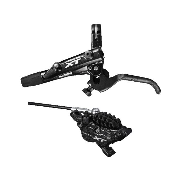 KOČNICA DISK SASTAVLJENA SHIMANO DEORE XT, BL-M8000(L), BR-M8020(F) BEZ ADAPTERA, METAL PLOČICESA HLADNJAKOM, BUŽIR SM-BH90-SBLS 1000MM(CRN), DODAJ OLIVU/INSERT IND.PACK