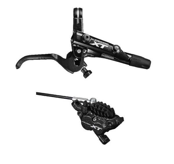 KOČNICA DISK SASTAVLJENA SHIMANO DEORE XT, BL-M8000(R), BR-M8020(R) BEZ ADAPTERA, METAL PLOČICESA HLADNJAKOM, BUŽIR SM-BH90-SBLS 1700MM(CRN), DODAJ OLIVU/INSERT IND.PACK