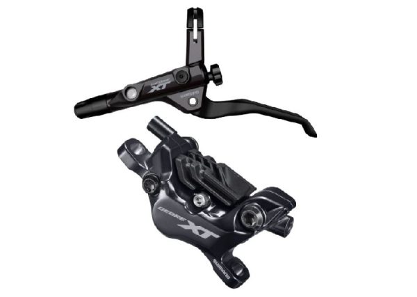 KOČNICA DISK SASTAVLJENA SHIMANO/J-KIT, DEORE XT, BL-T8100(L), BR-M8100(F), BEZ ADAPTERA, RESIN PLOČICE (BEZ HLADNJAKA), 1000MM BUŽIR (SM-BH90-SBM CRN), UKLJ. CONNECTER INSERT, IND.PACK
