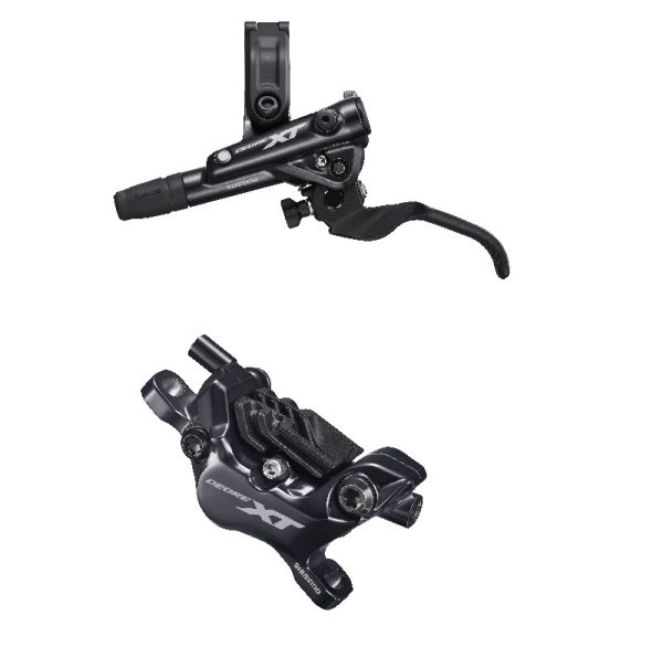 KOČNICA DISK SASTAVLJENA SHIMANO/J-KIT, XT, BL-M8100(L), BR-M8120(F), BEZ ADAPTERA, METALNE PLOČICE (SA HLADNJAKOM), SM-BH90-SBM BUŽIR CRN 1000MM, UKLJ. INSERT, IND.PACK