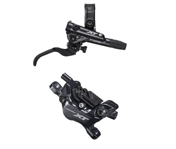 KOČNICA DISK SASTAVLJENA SHIMANO/J-KIT, XT, BL-M8100(R), BR-M8120(R), BEZ ADAPTERA, METALNE PLOČICE (SA HLADNJAKOM), 1700MM SM-BH90-SBM BUŽIR CRN, UKLJ. INSERT, IND.PACK