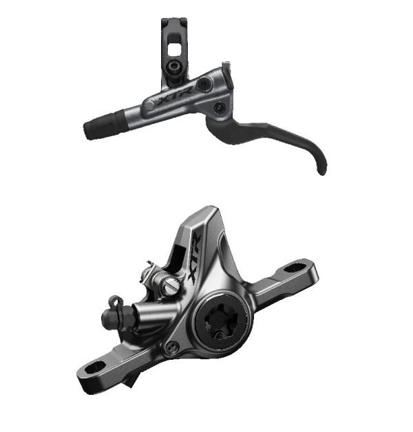 KOČNICA DISK SASTAVLJENA SHIMANO XTR BL-M9100(L), BR-M9100(F), BEZ ADAPTERA, METAL PLOČICE BEZ HLADNJAKA, BUŽIR SM-BH90-SS 1000MM(CRN), DODAJ OLIVU/INSERT IND.PACK