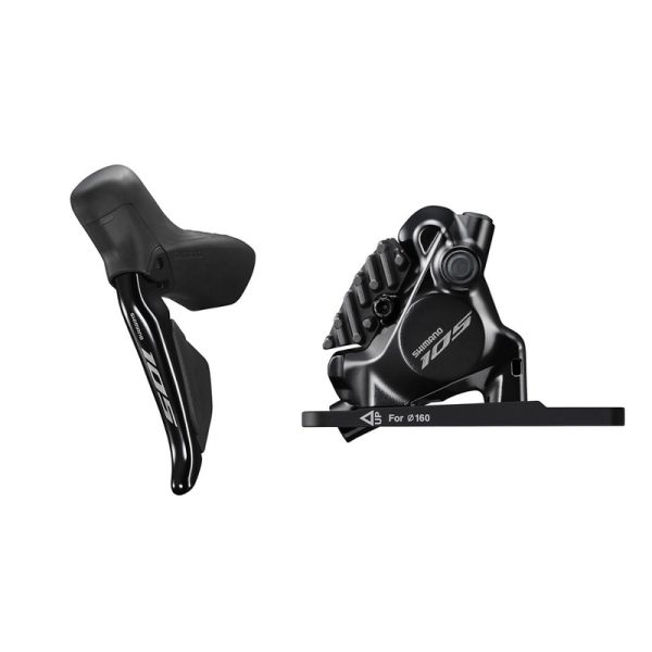 DISC BRAKE SET/J-kit DIRECT, 105 ST-R7170(L), BR-R7170(F), FOR 160MM ROTOR,RESIN PAD(W/FIN), W/CONNECTER INSERT, 1000MM(SM-BH90 BLK), 5 GROUP, IND.PACK