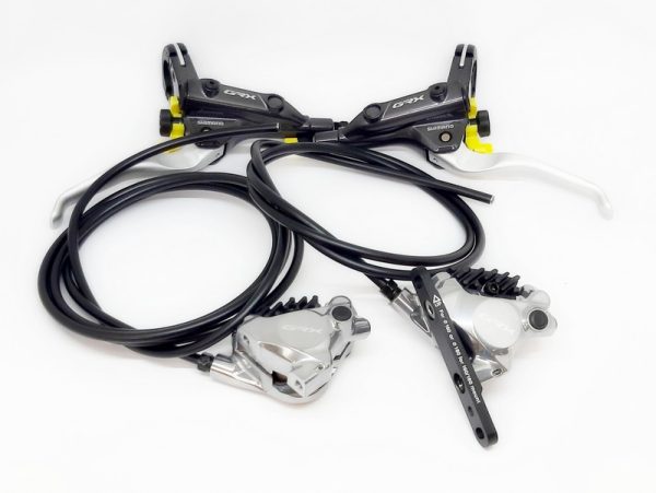 KOČNICA DISK SASTAVLJENA SHIMANO J-kit ,BL-T8100-LE, BR-RX820-LE(RR&LF), GRX, FOR 160MM ROTOR, RESIN(W/FIN),25MM MNT BOLT, 1000&1700MM(SM-BH90 BLACK), IND.PACK