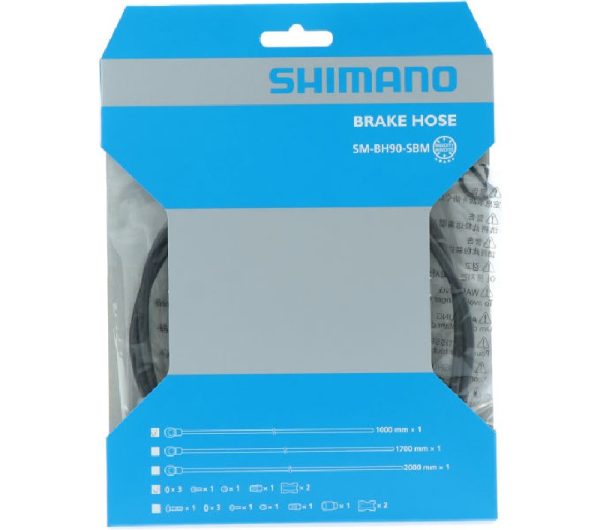 BUŽIR KOČNICE SHIMANO SM-BH90-SBM, BANJO BOJA ; CRNA, 1000MM (CRN), W/O HOSE COVER, W/O BANJO BOLT, UKLJ. TL-BH61, IND.PACK