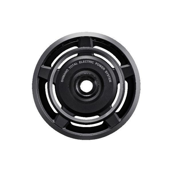 LANČANIK POGONA SHIMANO SM-CRE60, 38Z SA ŠTITNIKOM (SINGLE), ZA STEPS FC-E6000, CRNO/SREBRN, IND.PACK