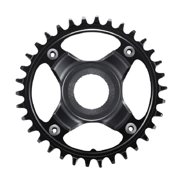 LANČANIK POGONA SHIMANO STEPS SM-CRE80-12-B, 34Z BEZ ŠTITNIKA, ZA CHAINLINE 53MM, CRN, IND.PACK