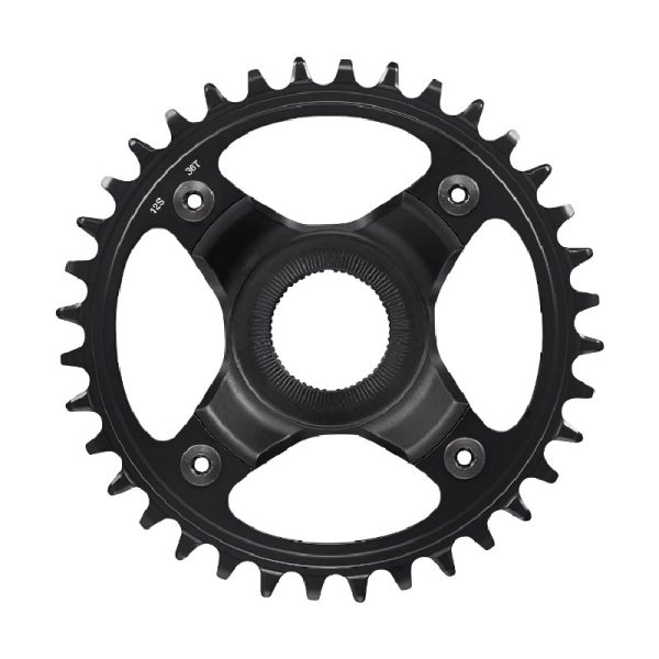 LANČANIK POGONA SHIMANO STEPS SM-CRE80-12-B, 36Z BEZ ŠTITNIKA, ZA CHAINLINE 53MM, CRN, IND.PACK
