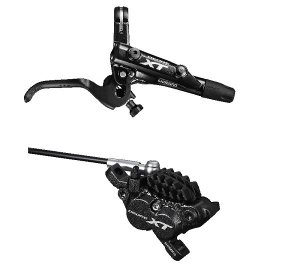 KOČNICA DISK SASTAVLJENA SHIMANO, DEORE XT, BL-M8000(R), BR-M8020(R) UKLJ. SM-MA-R180P/S, RESIN PLOČICE(SA HLADNJAKOM), SM-BH90-SBLS 1700MM(CRN), DODAJ OLIVU/INSERT BULK