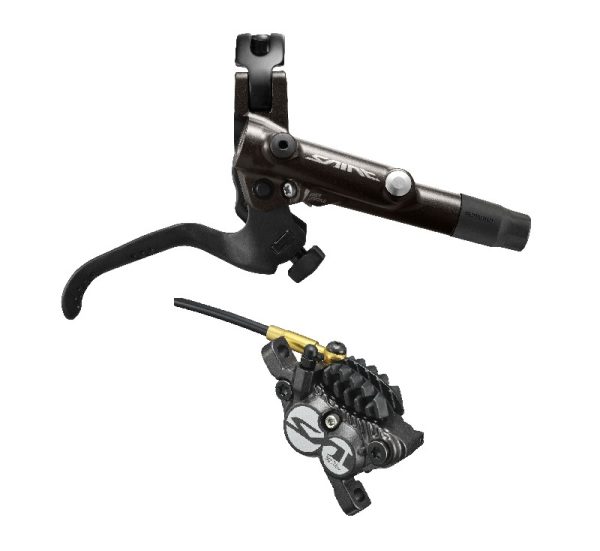 KOČNICA DISK SASTAVLJENA SHIMANO SAINT BL-M820-B(R) BR-M820(R), BEZ ADAPTERA, RESIN PLOŠČICE (SA HLADNJAKOM), BUŽIR SM-BH90-SBLS 1700MM CRN, BEZ OLIVE I INSERTA, BULK
