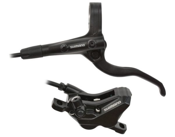 KOČNICA DISK SASTAVLJENA SHIMANO, BL-MT401(L), BR-MT420(F), CRNA (CRNA POLUGA RUČICE), BEZ ADAPTERA, RESIN PLOČICE (BEZ HLADNJAKA), 1000MM (SM-BH90SS CRN), UKLJ. OLIVU I INSERT, IND.PACK