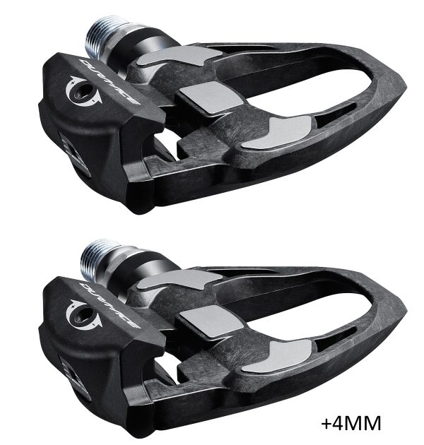 PEDALE SHIMANO DURA-ACE PD-R9100, SPD-SL, BEZ REFLEKTORA, SA PLOČICAMA SM-SH12, 4MM LONGER AXLE, IND.PACK