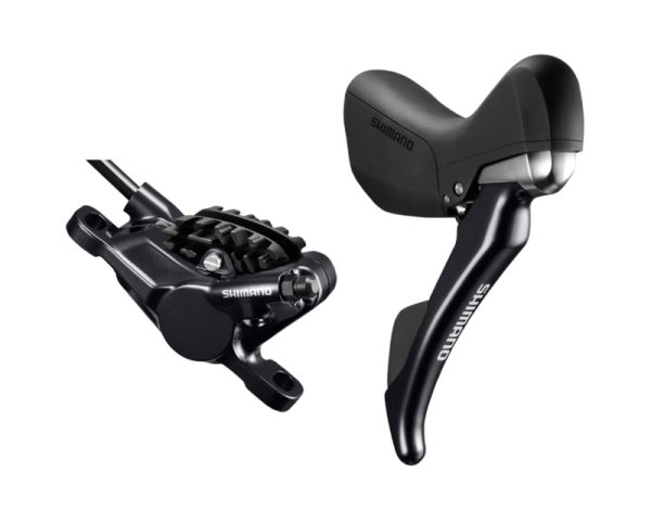 KOČNICA DISK SASTAVLJENA/J-KIT SHIMANO DURA-ACE ST-R9170(L) BR-R9170(F), DIRECT, ZA ROTOR 140MM, RESIN PLOČICE (SA HLADNJAKOM), BUŽIR SM-BH90 1000MM CRN, IND.PACK