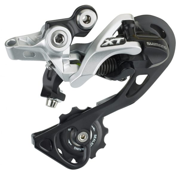 MJENJAČ ZADNJI SHIMANO DEORE XT RD-M781-GS, 10 BRZINA, TOP-NORMAL, SHADOW, DIRECT ATTACHMENT (DIRECT MOUNT KOMPATIBILNO), SREBRN, IND.PACK