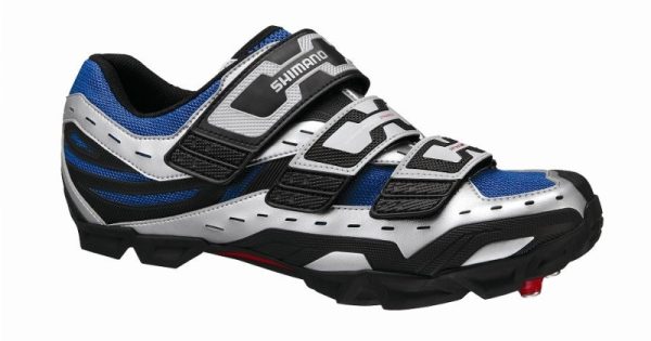 CIPELE SHIMANO MTB SH-M123S, SREBRNO/PLAVE