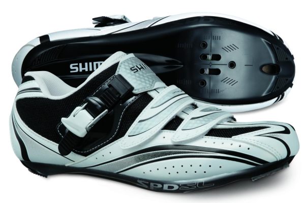 CIPELE SHIMANO ROAD SH-R087W, BIJELO/CRNE