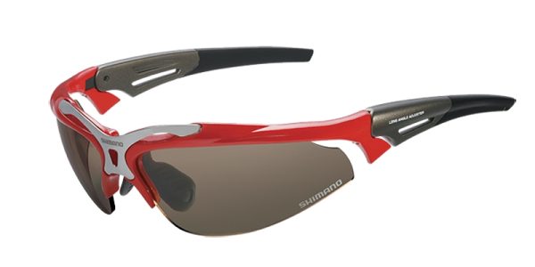 EYEWEAR SHIMANO CE-S70R-PH BRILLIANT RED, LENSES PC/PHOTOCHROMIC BROWN/CLEAR (10)