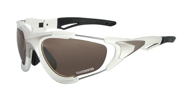 EYEWEAR SHIMANO S70X WHITE, LENSES S20FB (COATED BLUE)/YELLOW/CLEAR (10)