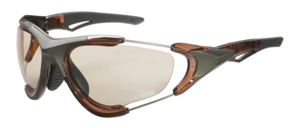 EYEWEAR SHIMANO CE-S70X SMOKE BROWN, LENSES BROWN/YELLOW/CLEAR (10)
