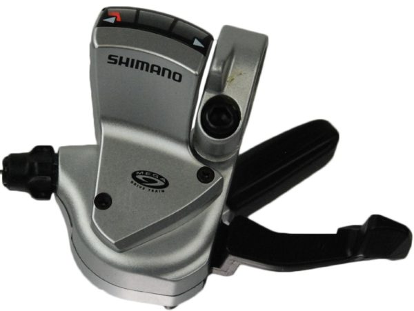 RUČICA MJENJAČA SHIMANO DEORE XT SL-M751-S SREBRNA LIJEVA 3-BRZINE 1800MM UNUTRANJI UKLJ. INDIKATOR BRZINA SHIMANO LOGO, BULK