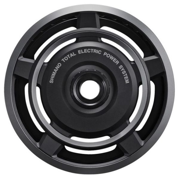 LANČANIK SHIMANO STEPS SM-CRE60, 38Z, ZA POGON FC-E6000, SA ŠTITNIKOM (SINGLE), CRNO/SIV, IND.PACK