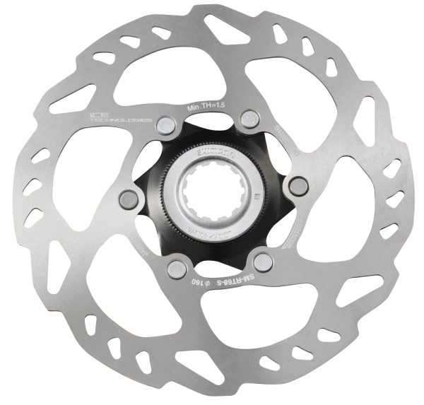 ROTOR ZA DISK KOČNICU SHIMANO SM-RT68-S, 160MM, CENTER LOCK, SA ZAKLJUČNIM PRSTENOM, BULK