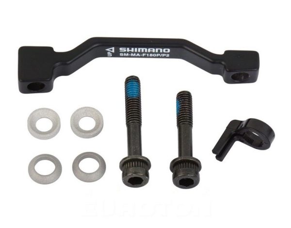 ADAPTER ZA DISK KOČNICU SHIMANO SM-MA-F180P/P2, VIJAK LONG X 1, SHORT X 1, STOP RING X 1, PODLOŠKA-A X 2, PODLOŠKA-B X 2, BULK