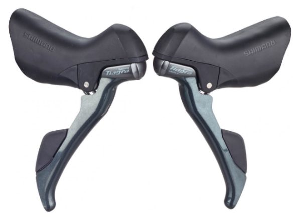 RUČICA KOČNICE/MJENJAČA SHIMANO TIAGRA ST-4703, 10X3 BRZINE, STANDARD SHIFT/SAJLA KOČNICE LENGTH, CRN BUŽIR, BEZ OUTER STOPPER, CRN POKROV, IND.PACK