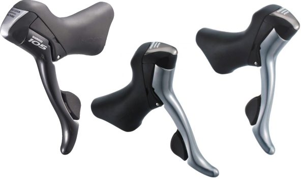 RUČICA KOČNICE/MJENJAČA SHIMANO 105 ST-5601-L, 2 BRZINE, LIJEVA, SC-6502/SM-SC70 KOMPATIBILNO, UKLJ. 1700MM INNER, BEZ OUTER STOPPER, BULK