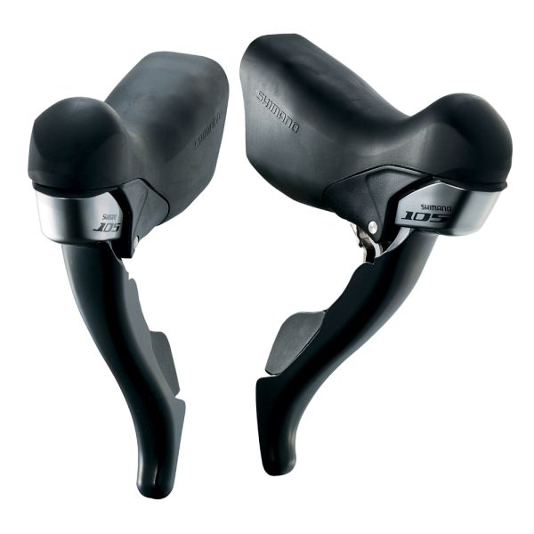 RUČICA KOČNICE/MJENJAČA SHIMANO 105 ST-5700-L, 10X2 BRZINA, STANDARD SHIFT/SAJLA KOČNICE LENGTH, CRN BUŽIR, BEZ OUTER STOPPER, NOVA POLUGA MJENJAČA, CRNA, IND.PACK