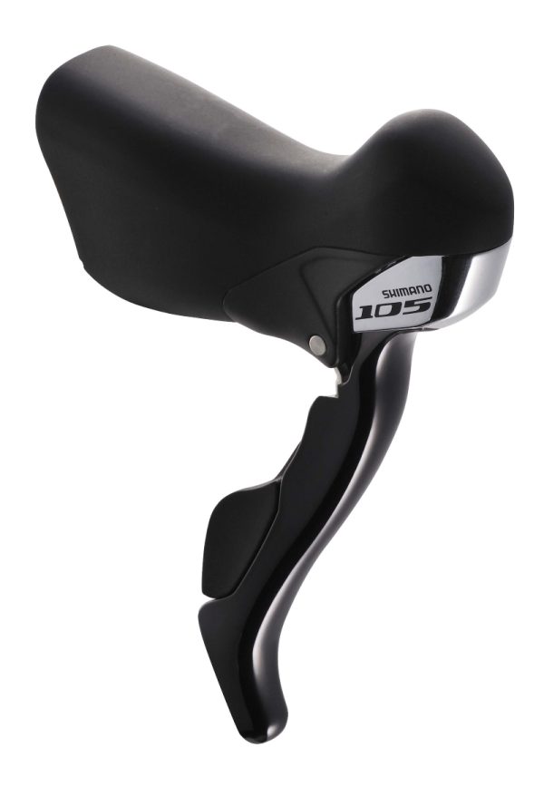 RUČICA KOČNICE/MJENJAČA SHIMANO 105 ST-5700, DESNA 10 BRZINA, SAJLA 2100MM, BEZ OUTER STOPPER I CABLE GUIDE, NOVA POLUGA MJENJAČA, CRNA, IND.PACK