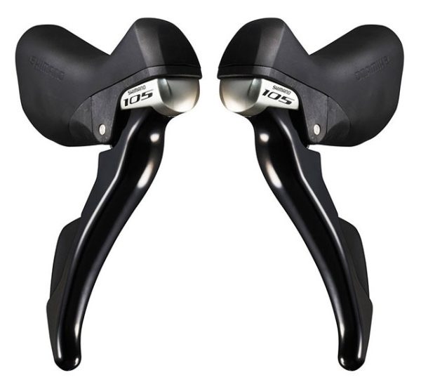 RUČICA KOČNICE/MJENJAČA SHIMANO 105 ST-5800-L, 11X2 BRZINA, STANDARD SHIFT/SAJLA KOČNICE LENGTH, CRN BUŽIR, CRNA, IND.PACK