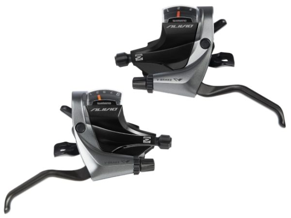 RUČICA KOČNICE/MJENJAČA SHIMANO ALIVIO ST-M4000, 9X3 BRZINA, SAJLA MJENJAČA 2050/1800MM STAINLESS, BUŽIR OT-SP40 600/600/300MM CRN, CRN BUŽIR KOČNICE, RAPIDFIRE PLUS, 2 PRSTA, ZA V-BRAKE, IND.PACK