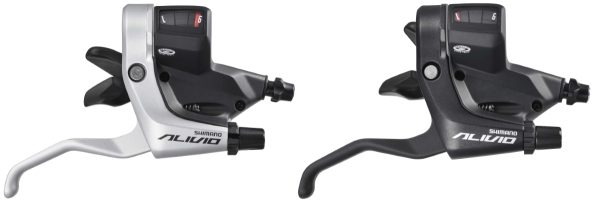 RUČICA KOČNICE/MJENJAČA SHIMANO ALIVIO ST-M430, DESNA 9 BRZINA, SAJLA MJENJAČA 2050MM STAINLESS, ZA V-BRAKE, SREBRNA, IND.PACK