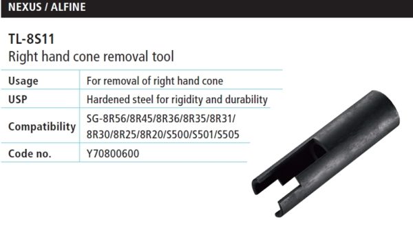 ALAT SHIMANO TL-8S11 DESNA STRANA CONE REMOVAL TOOL, ZA DEMONTAŽU KONUSA